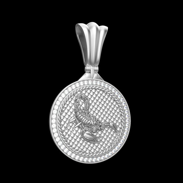 PENDANT P065 SCORPIO Model Cetak 3D .c4d .max .obj .3ds .fbx .stl .blend 