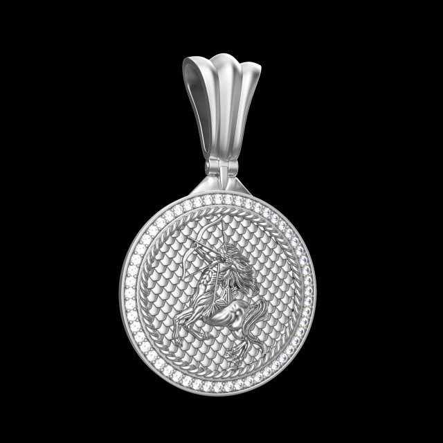 PENDANT P066 SAGITTARIUS Model Cetak 3D .c4d .max .obj .3ds .fbx .stl .blend 