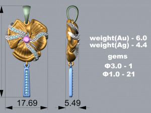PENDANT P071 Modelo de Impressão 3D