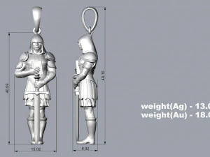 펜던트 P073 3D 프린트 모델