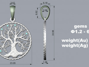 PENDANT P076 3Dプリントモデル