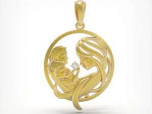 吊坠 P077 3D 打印模型