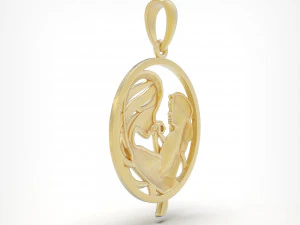 吊坠 P077 3D 打印模型