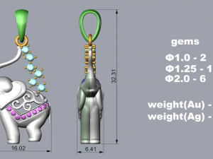 PENDANT P079 3D Print Model