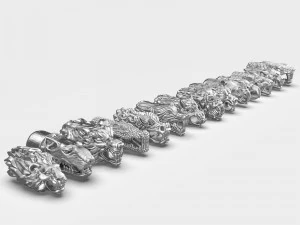 END PIECES FOR BRACELETS 5 MM 3D Print Model