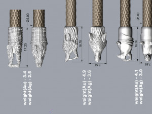 END PIECES FOR BRACELETS 5 MM 3D Принт Модель