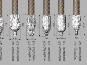 END PIECES FOR BRACELETS 5 MM 3D Print Model
