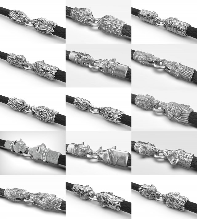 END PIECES FOR BRACELETS 3 MM Modello di stampa 3D .c4d .max .obj .3ds .fbx .stl .blend