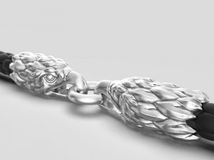 END PIECES FOR BRACELETS 3 MM Modello di stampa 3D