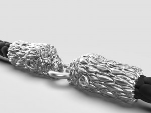 END PIECES FOR BRACELETS 3 MM Modello di stampa 3D