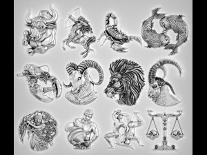 ZODIAC SIGNS 3D 프린트 모델