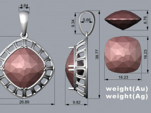 PENDANT P090 3D Модель