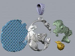 PENDANT P091 3D-Modell