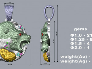 PENDANT P091 3D-Modell