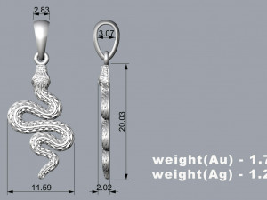 PENDANT P097 Modello 3D