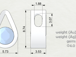 PENDANT P107 3D Model