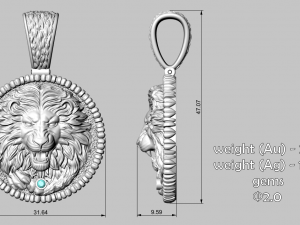 PENDANT P108 3D 模型