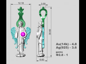 PENDANT P113 3D Model