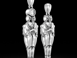 Pendant Atomic Heart - Robot Gyrls 3D 모델