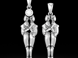 Pendant Atomic Heart - Robot Gyrls 3D Model