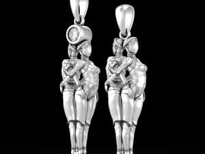Pendant Atomic Heart - Robot Gyrls 3D Model