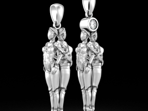 Pendant Atomic Heart - Robot Gyrls 3D Model
