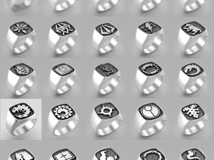 SET1 VAN 50 WAHARINGS 3D Model