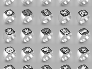 SET1 OF 50 WAHARINGS Modello 3D