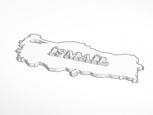 NAMED Trkiye MAP Model do druku 3D