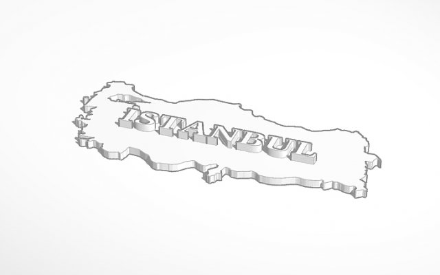 PROVINCIAL NAMES ON THE MAP OF Trkiye 3D Принт Модель .c4d .max .obj .3ds .fbx .stl .blend 