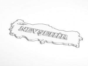 PROVINCIAL NAMES ON THE MAP OF Trkiye 3D Принт Модель