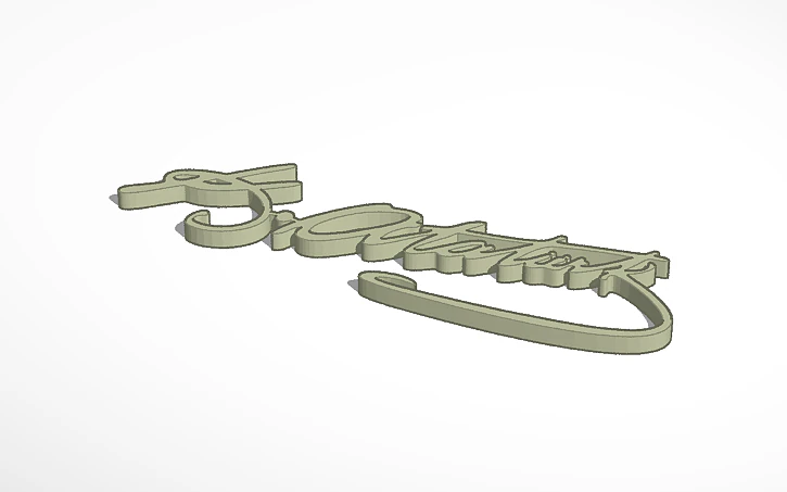 ATATRK SIGNATURE 3D Print Model .c4d .max .obj .3ds .fbx .stl .blend 