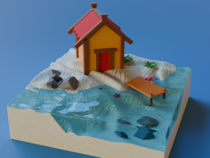Beach House 3D-Modell