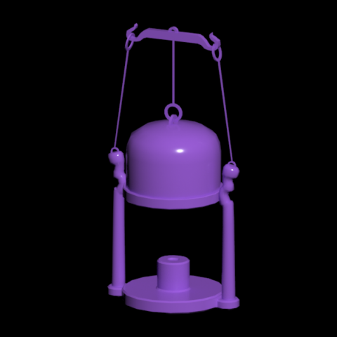 Roman lantern 3D Model .c4d .max .obj .3ds .fbx .stl .blend
