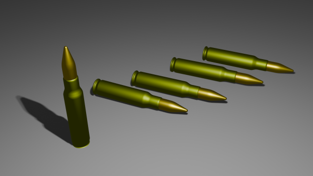 Bullet 3D-Modell .c4d .max .obj .3ds .fbx .stl .blend 