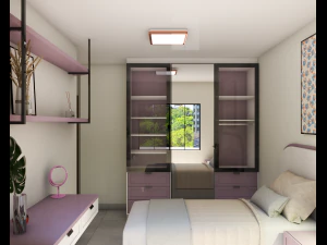 A house complete with 3D furniture each 3d block has its texture adjusted the files are editable 3D Model