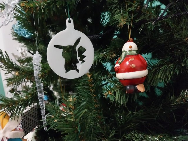 Christmas decoration Pikachu 3D 打印模型 .c4d .max .obj .3ds .fbx .stl .blend 