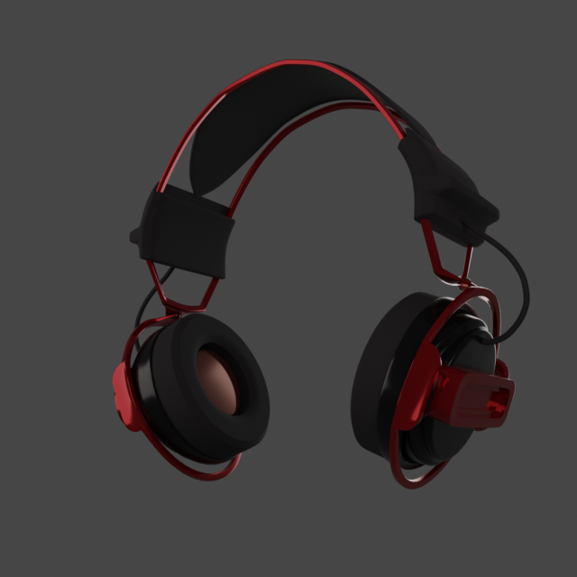 Headphones 3D Модель .c4d .max .obj .3ds .fbx .stl .blend 