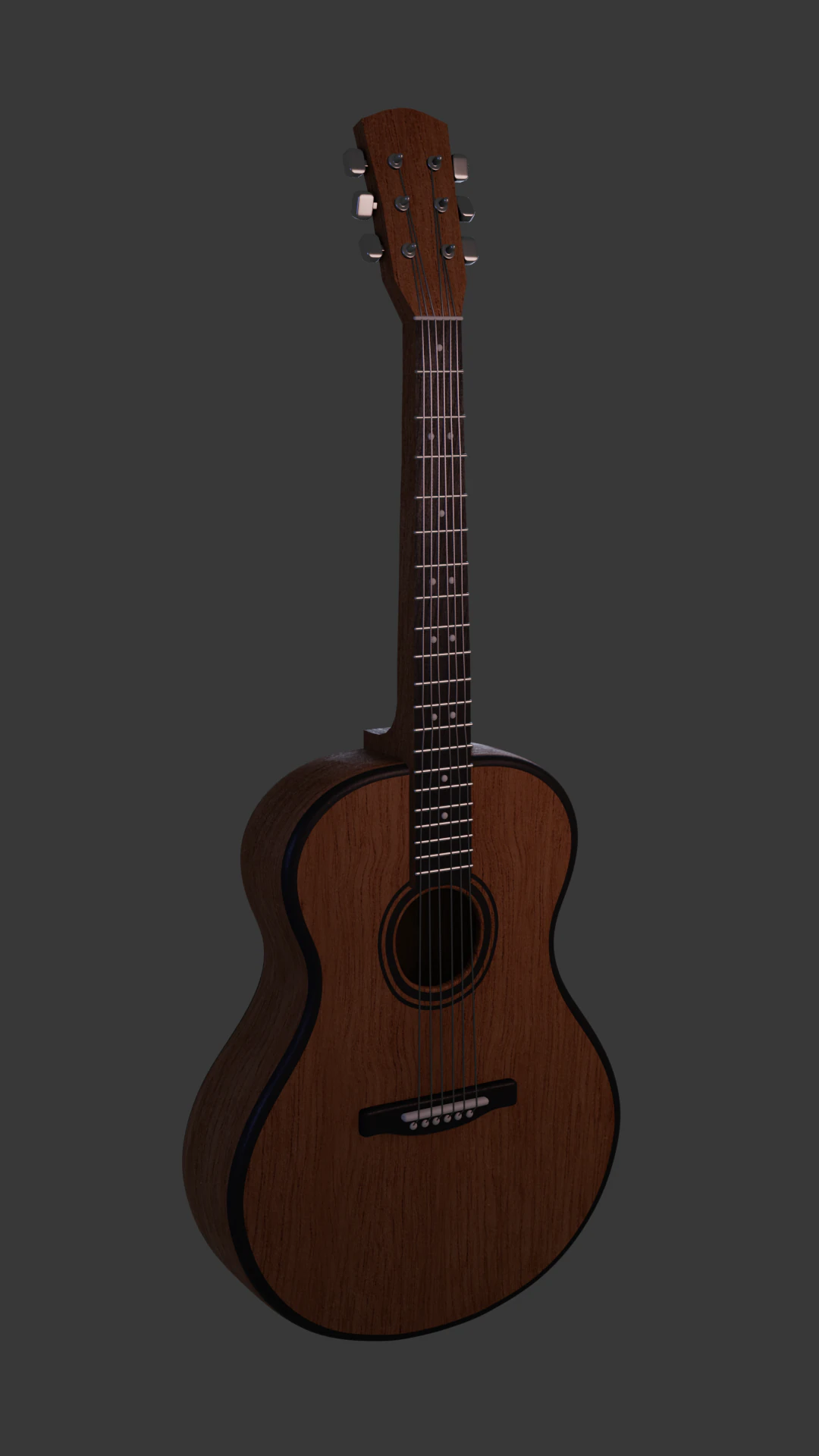 Guitar 3D Model .c4d .max .obj .3ds .fbx .stl .blend 