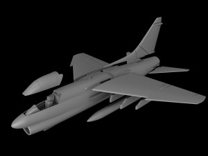 A-7 CORSAIR II SCALE 172 PRINTABLE STL FILES Model Cetak 3D