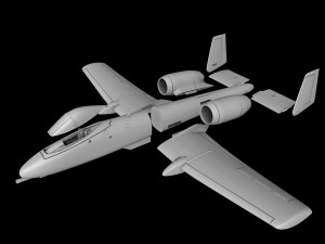 A-10A THUNDERBOLT-II SCALE 172 READY TO PRINT STL FILES 3D प्रिंट मॉडल