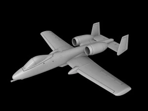 A-10A THUNDERBOLT-II SCALE 172 READY TO PRINT STL FILES 3D Print Model