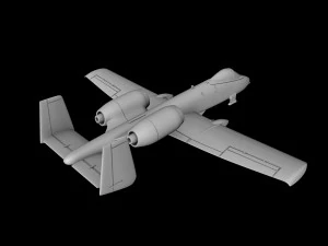 A-10A THUNDERBOLT-II SCALE 172 READY TO PRINT STL FILES 3D Print Model