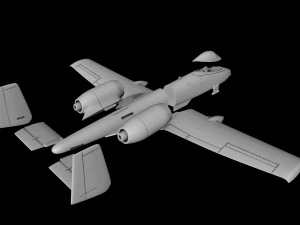 A-10A THUNDERBOLT-II SCALE 172 READY TO PRINT STL FILES 3D Print Model