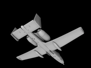 A-10A THUNDERBOLT-II SCALE 172 READY TO PRINT STL FILES 3D Print Model