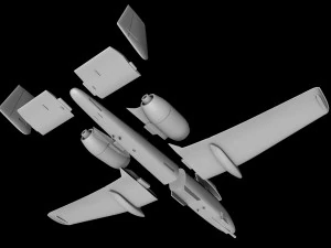 A-10A THUNDERBOLT-II SCALE 172 READY TO PRINT STL FILES 3D Print Model