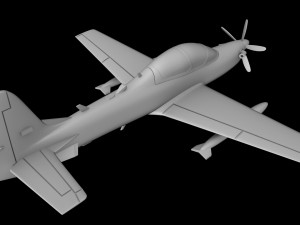 EMB-314 EMBRAER SUPER TUCANO SCALE 148 3D Baskı Modeli