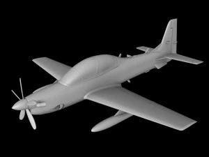 EMB-314 EMBRAER SUPER TUCANO ESCALA 148 Modelo de impresión 3D