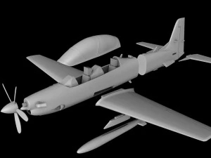 EMB-314 EMBRAER SUPER TUCANO ШКАЛА 148 3D Принт Модель