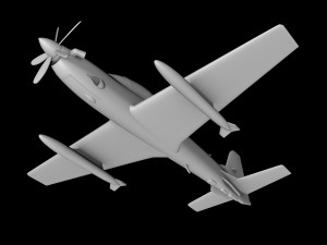 EMB-314 EMBRAER SUPER TUCANO SCALE 148 3D Baskı Modeli